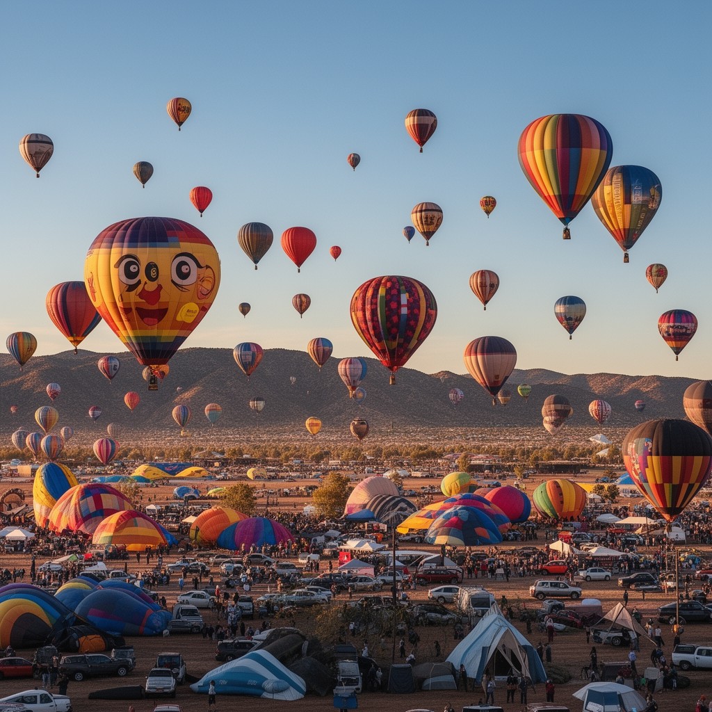 AI-generated illustration of Albuquerque International Balloon Fiesta