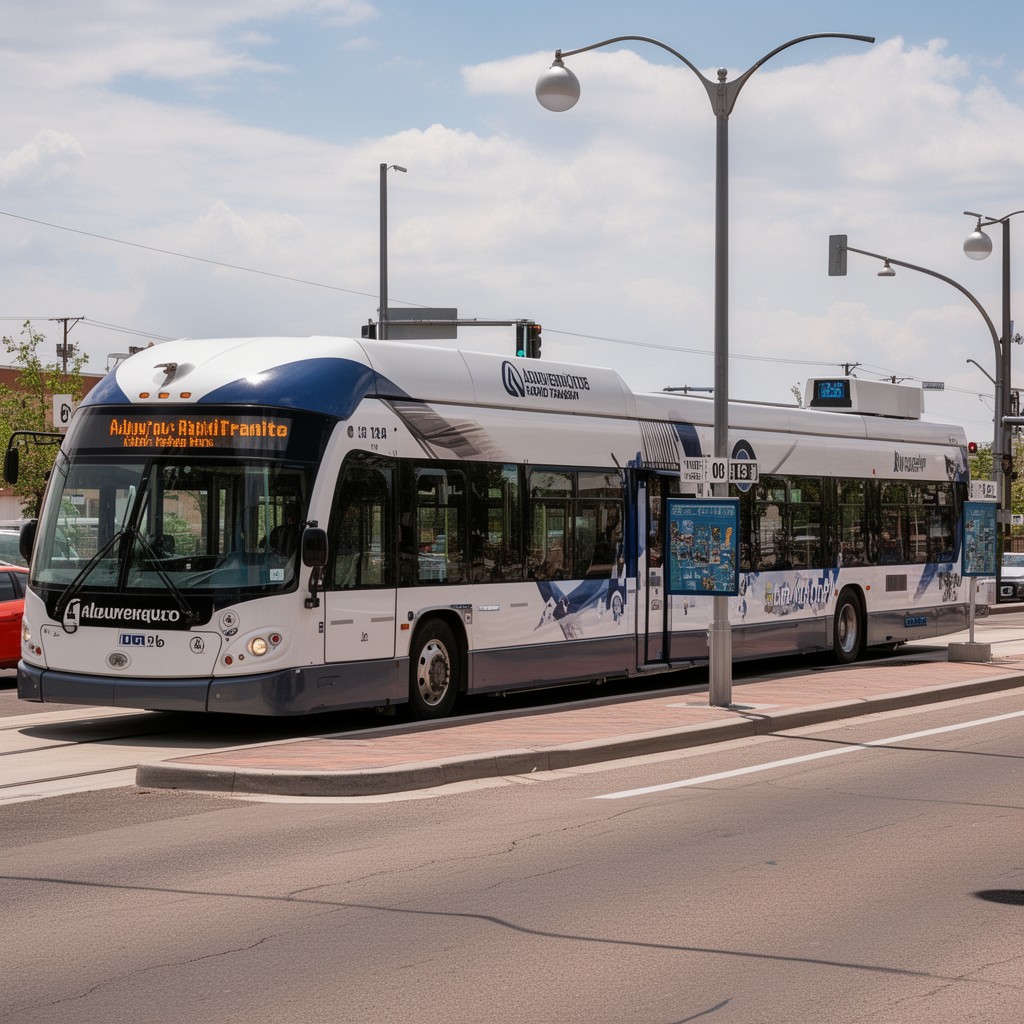 AI-generated illustration of Albuquerque Rapid Transit