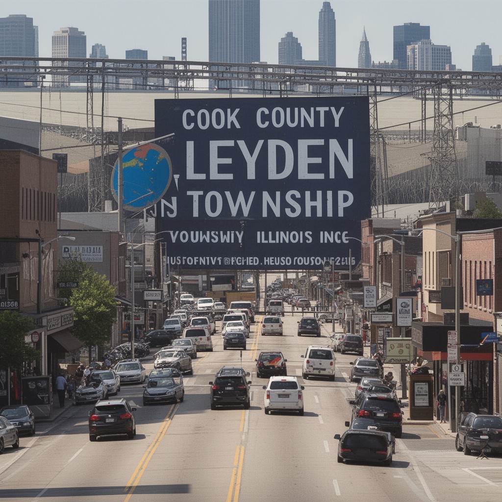 AI-generated illustration of Leyden Township, Cook County, Illinois
