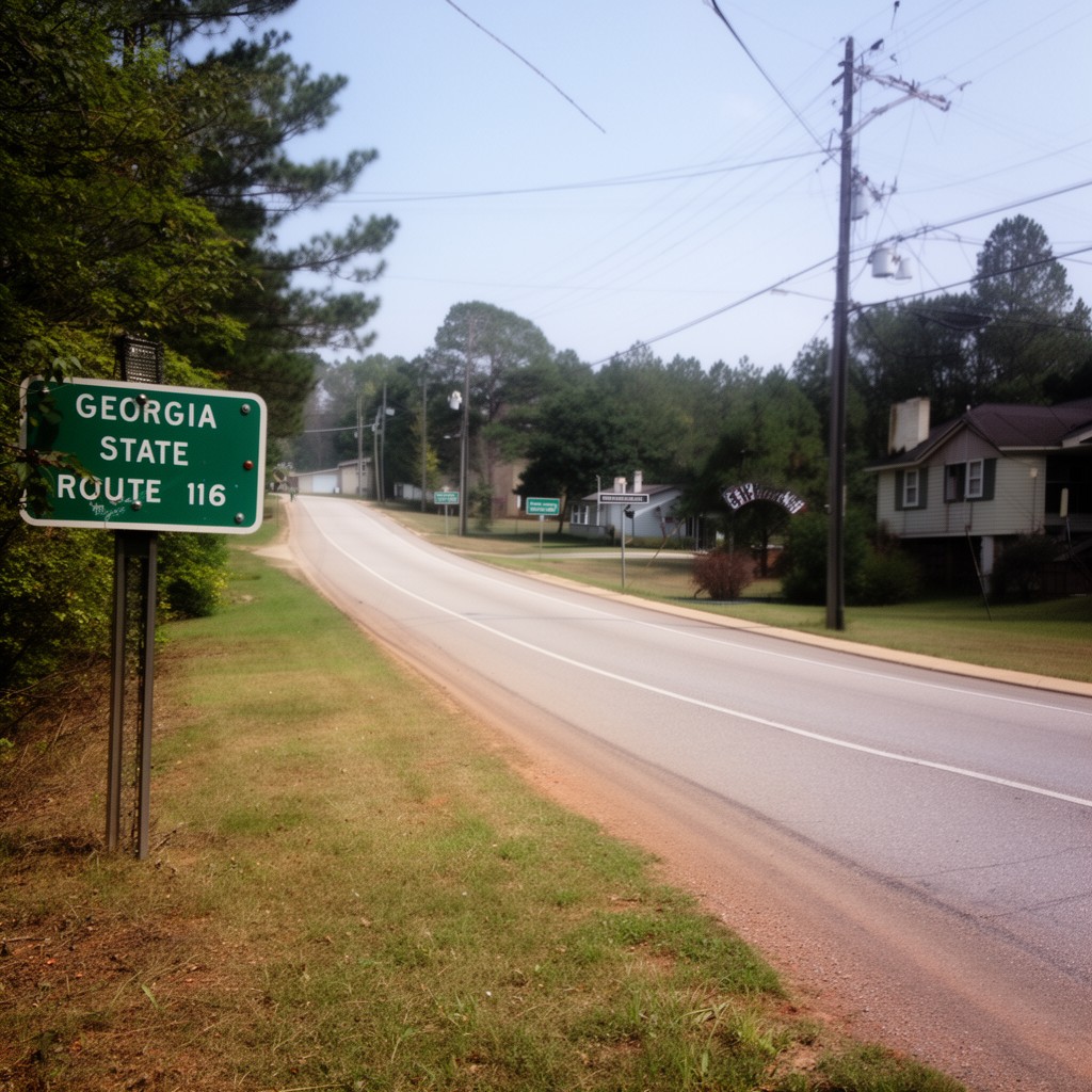 AI-generated illustration of Georgia State Route 116