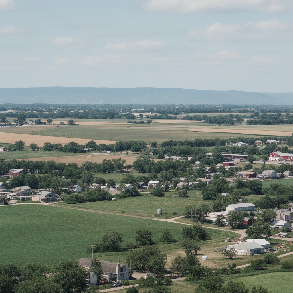 AI-generated illustration of northwestern Iowa