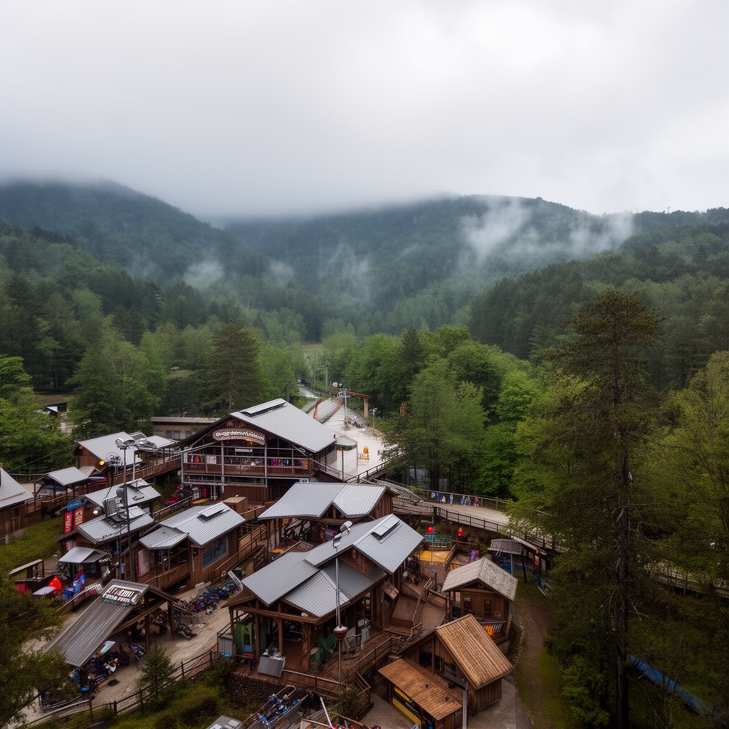 AI-generated illustration of Ober Mountain (formerly Ober Gatlinburg)