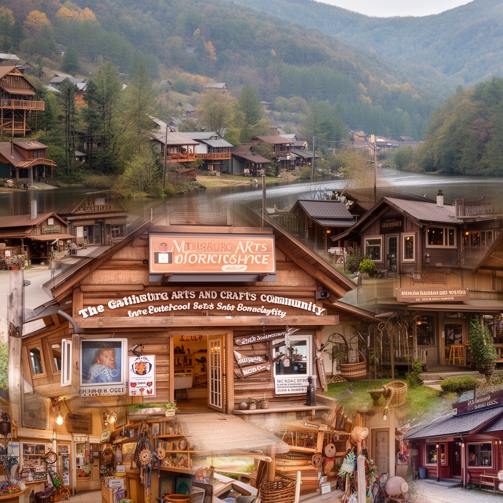 AI-generated illustration of Gatlinburg Arts and Crafts Community