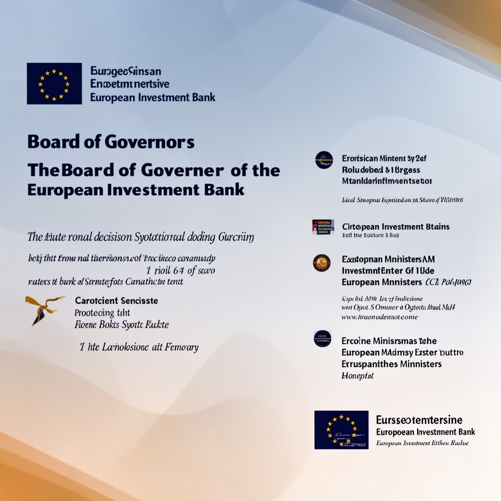 AI-generated illustration of Board of Governors of the European Investment Bank