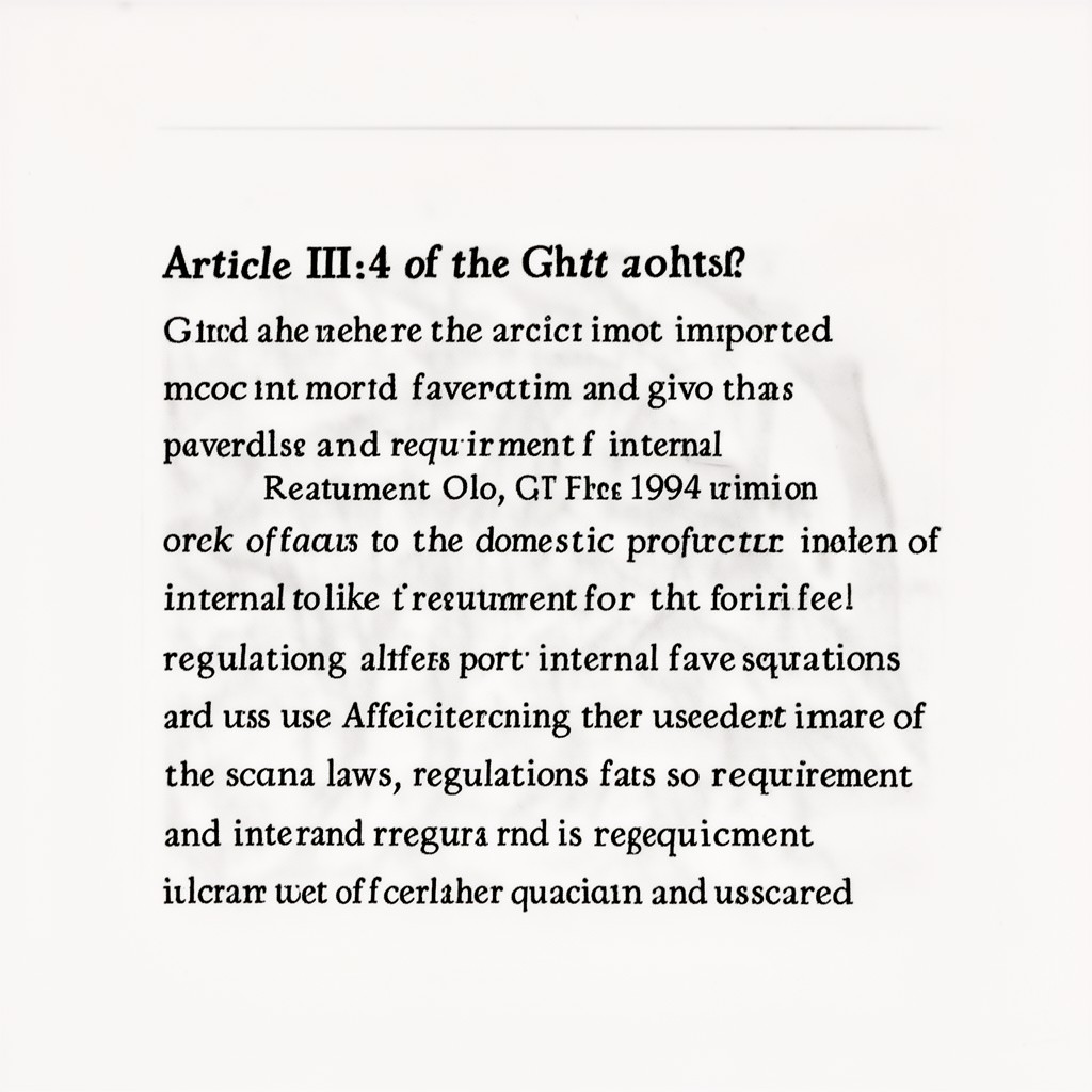 AI-generated illustration of Article III:4