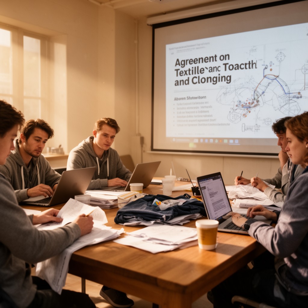 AI-generated illustration of Agreement on Textiles and Clothing