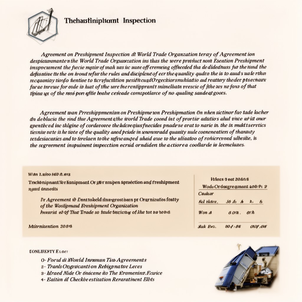 AI-generated illustration of Agreement on Preshipment Inspection