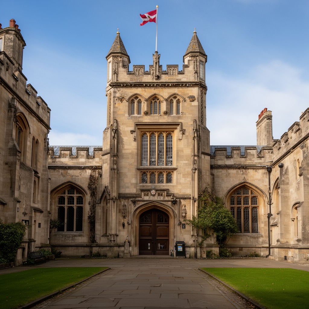 AI-generated illustration of Balliol College, Oxford