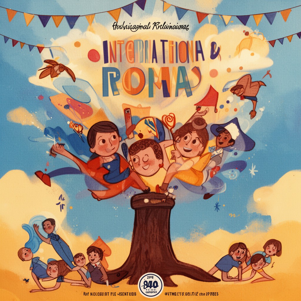 AI-generated illustration of International Roma Day