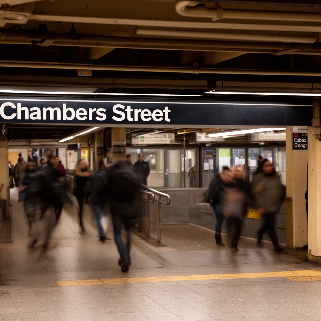 AI-generated illustration of Chambers Street
