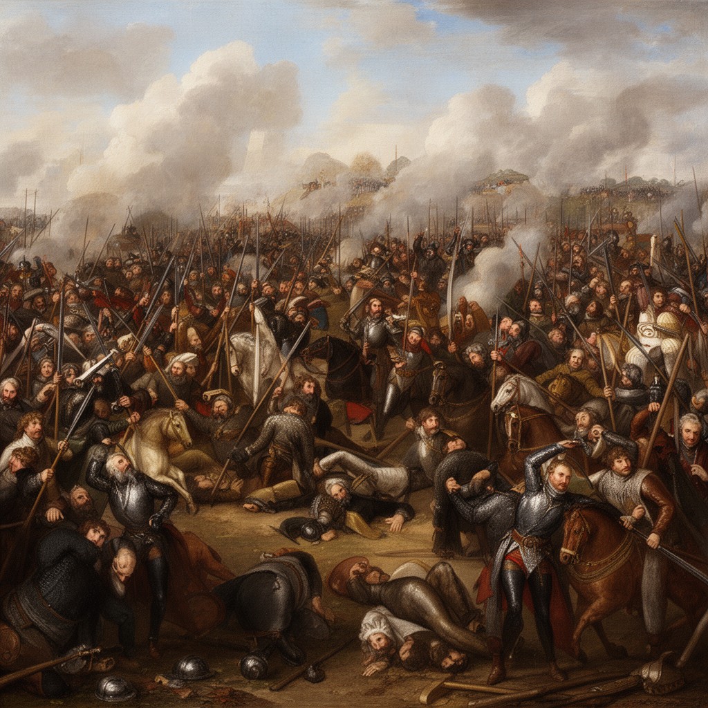 AI-generated illustration of Battle of Bosworth Field
