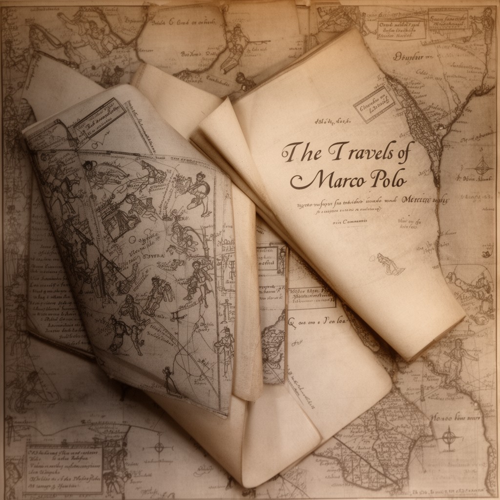 AI-generated illustration of The Travels of Marco Polo