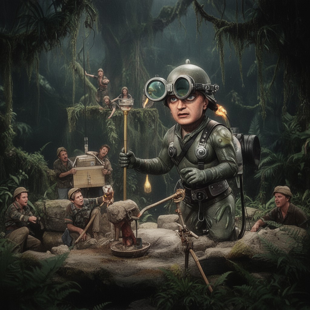 AI-generated illustration of Dr. Cyclops