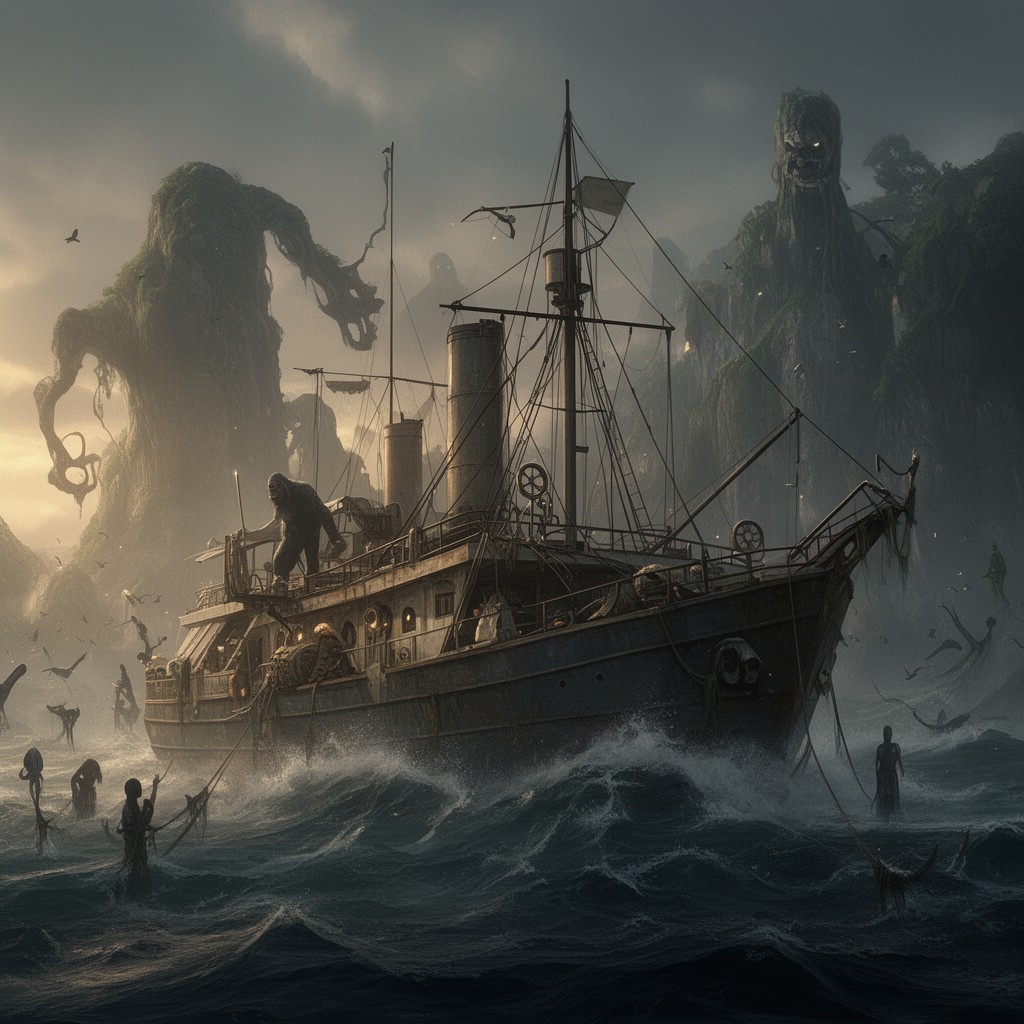 AI-generated illustration of Venture (ship)