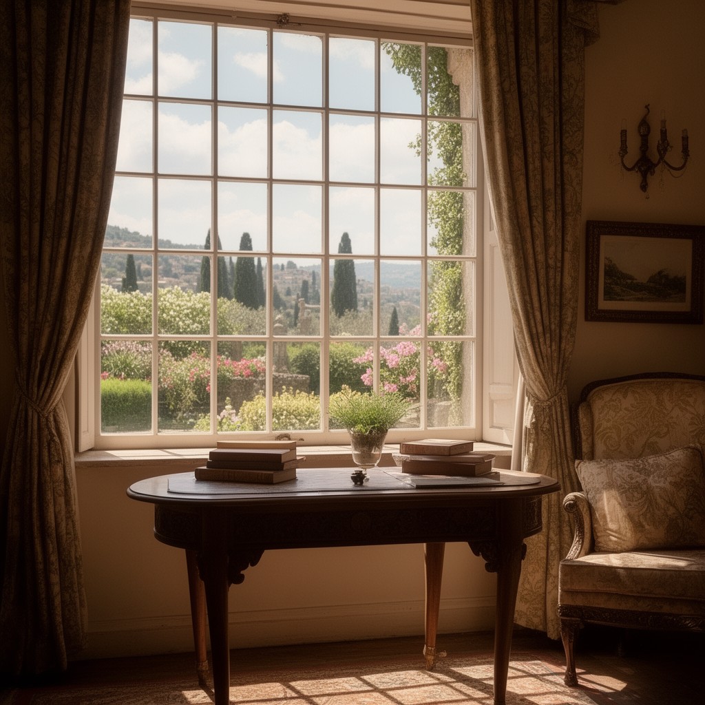 AI-generated illustration of A Room with a View