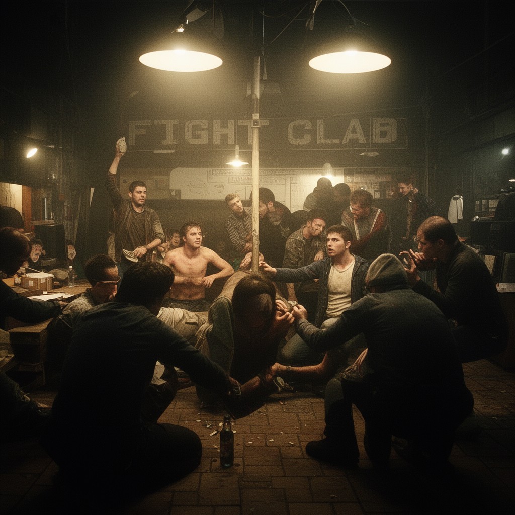 AI-generated illustration of Fight Club