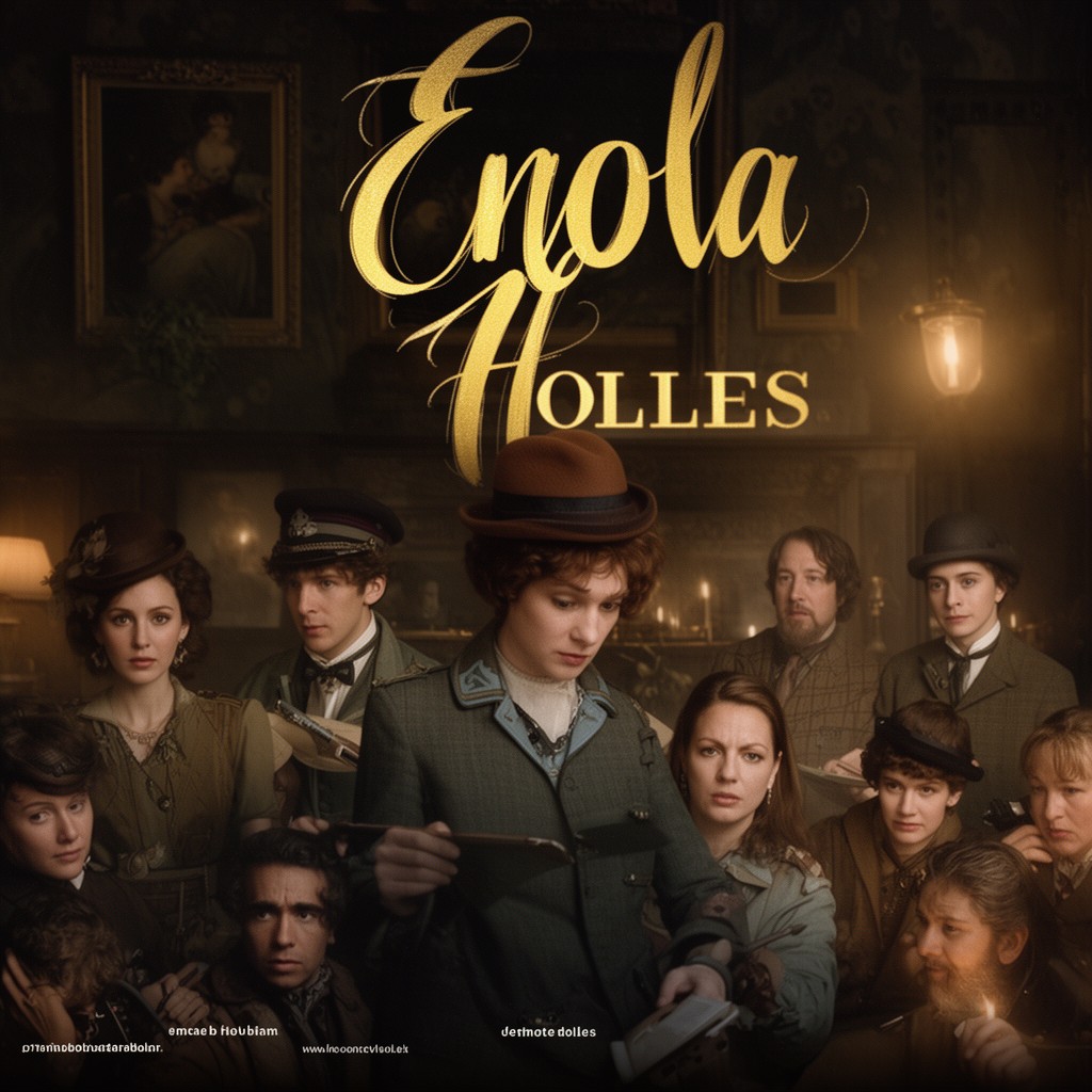 AI-generated illustration of Enola Holmes