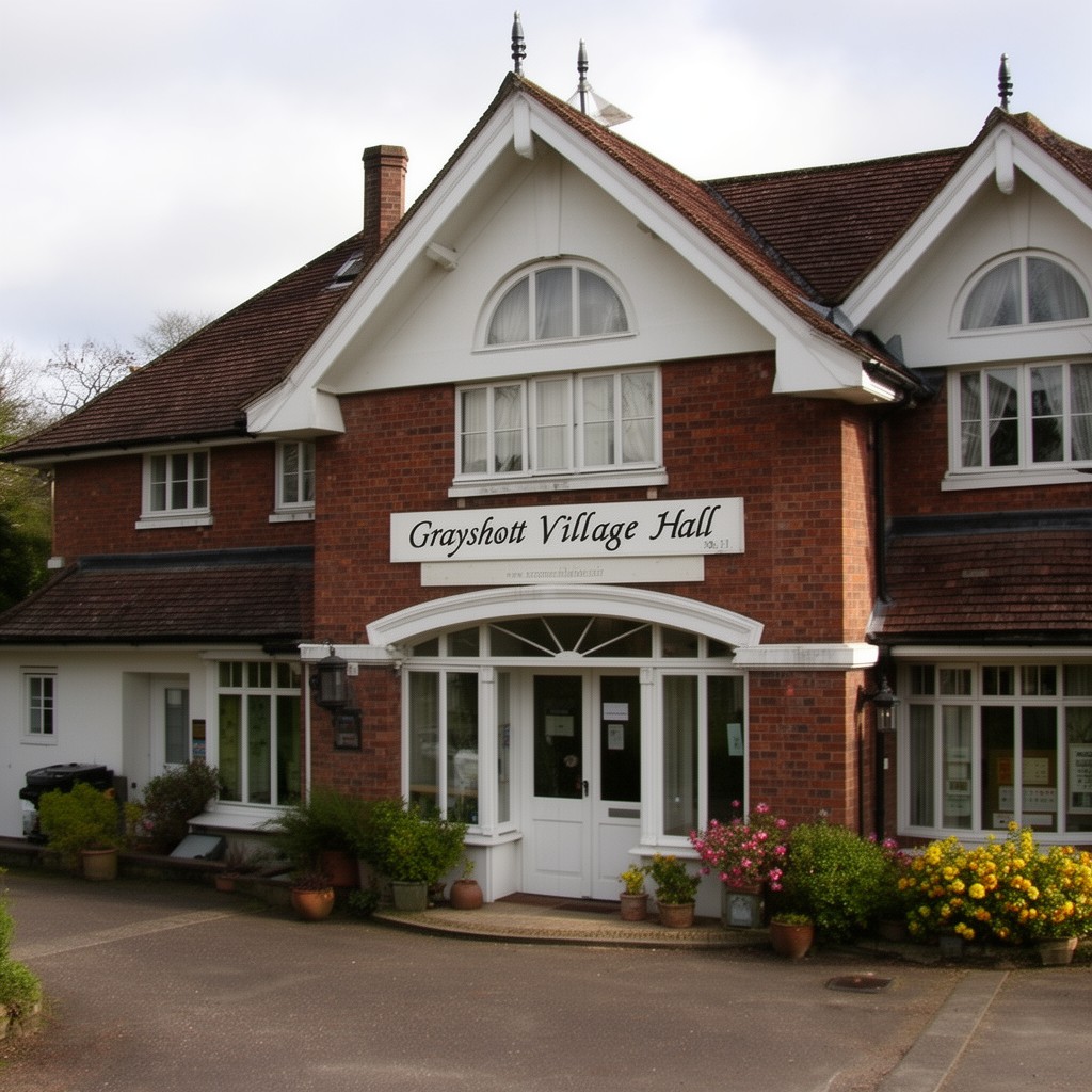 AI-generated illustration of Grayshott Village Hall