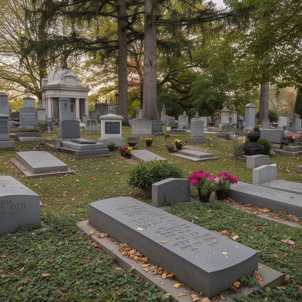 AI-generated illustration of Westchester Hills Cemetery