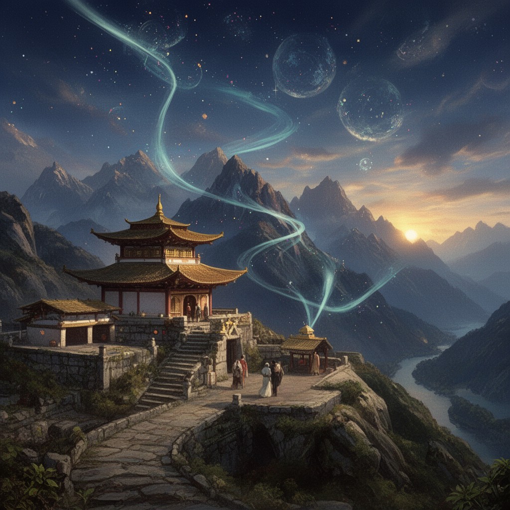 AI-generated illustration of Lost Horizon