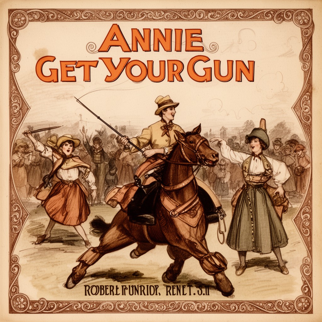 AI-generated illustration of Annie Get Your Gun (orchestration)