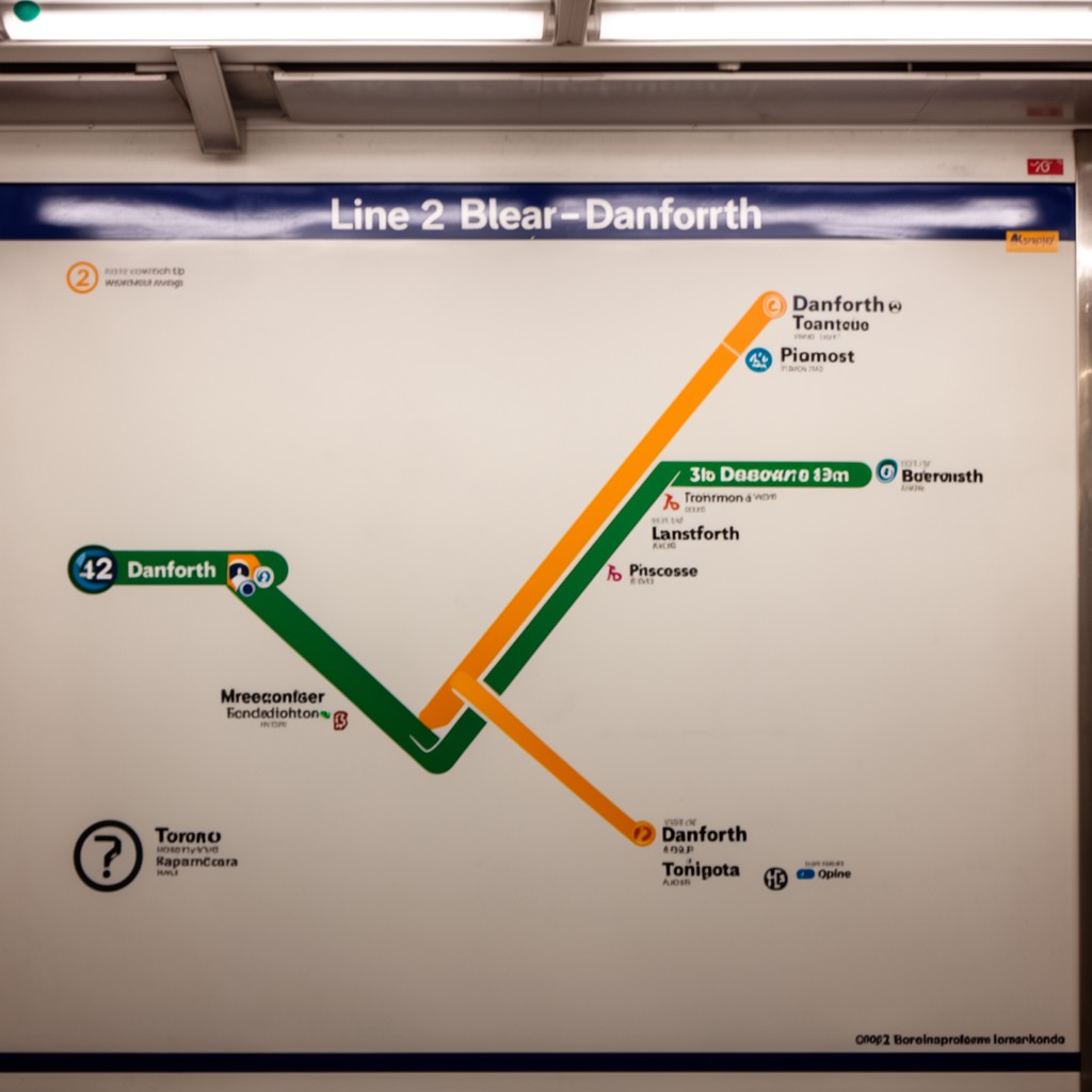 AI-generated illustration of Line 2 Bloor–Danforth