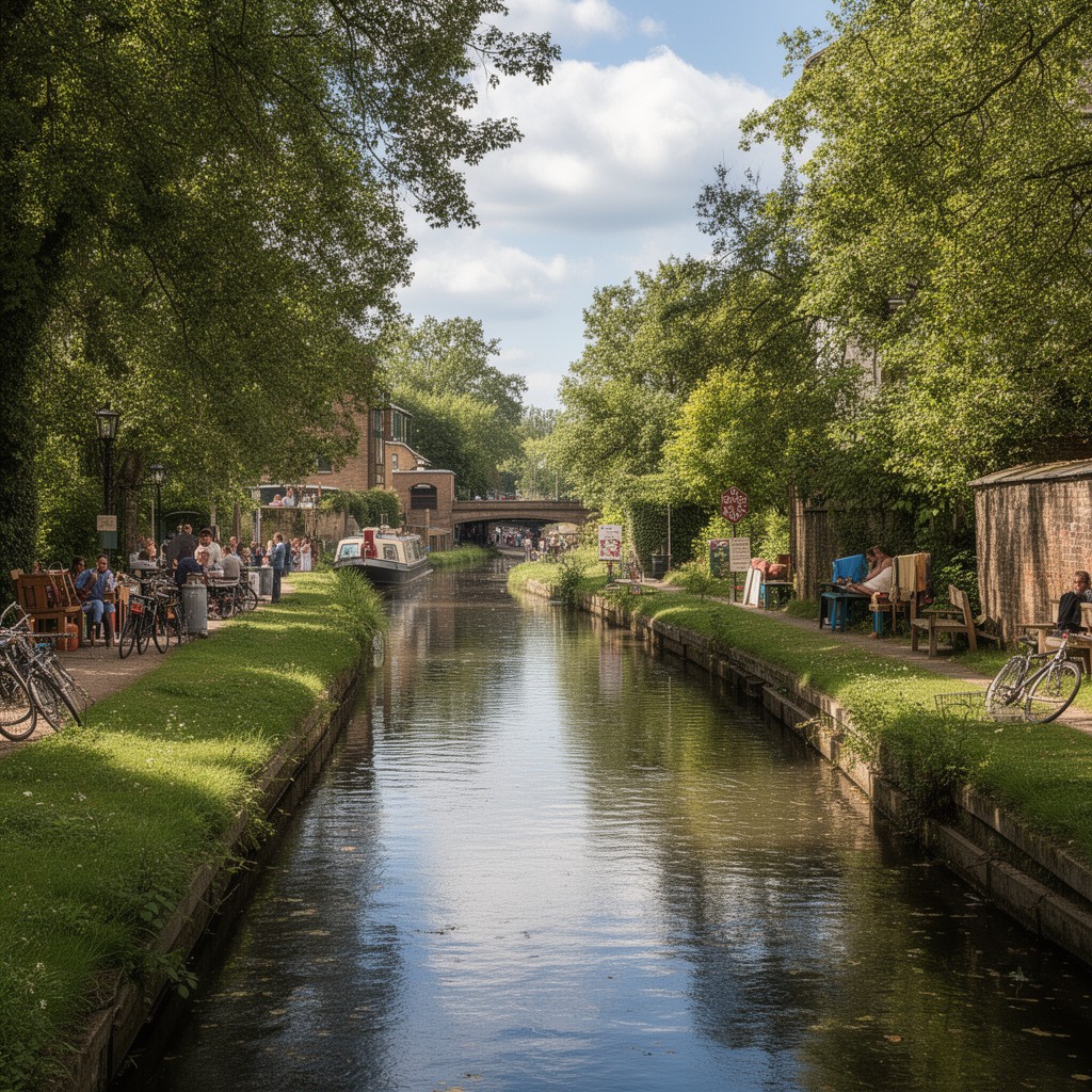 AI-generated illustration of Grand Union Canal