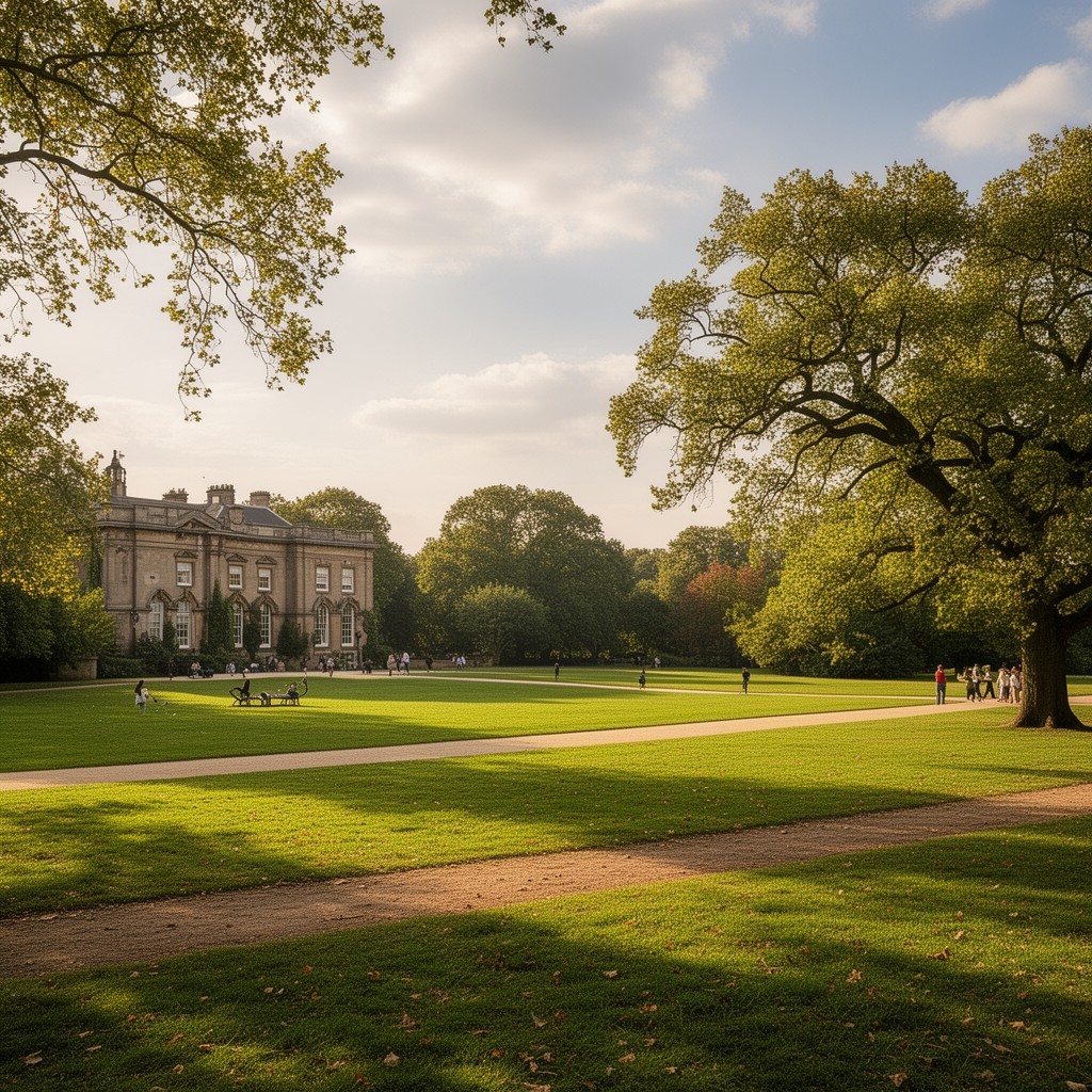 AI-generated illustration of Gunnersbury Park (nearby)