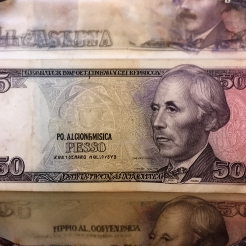 AI-generated illustration of Colombian peso