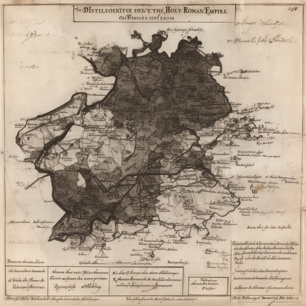 AI-generated illustration of dissolution of the Holy Roman Empire