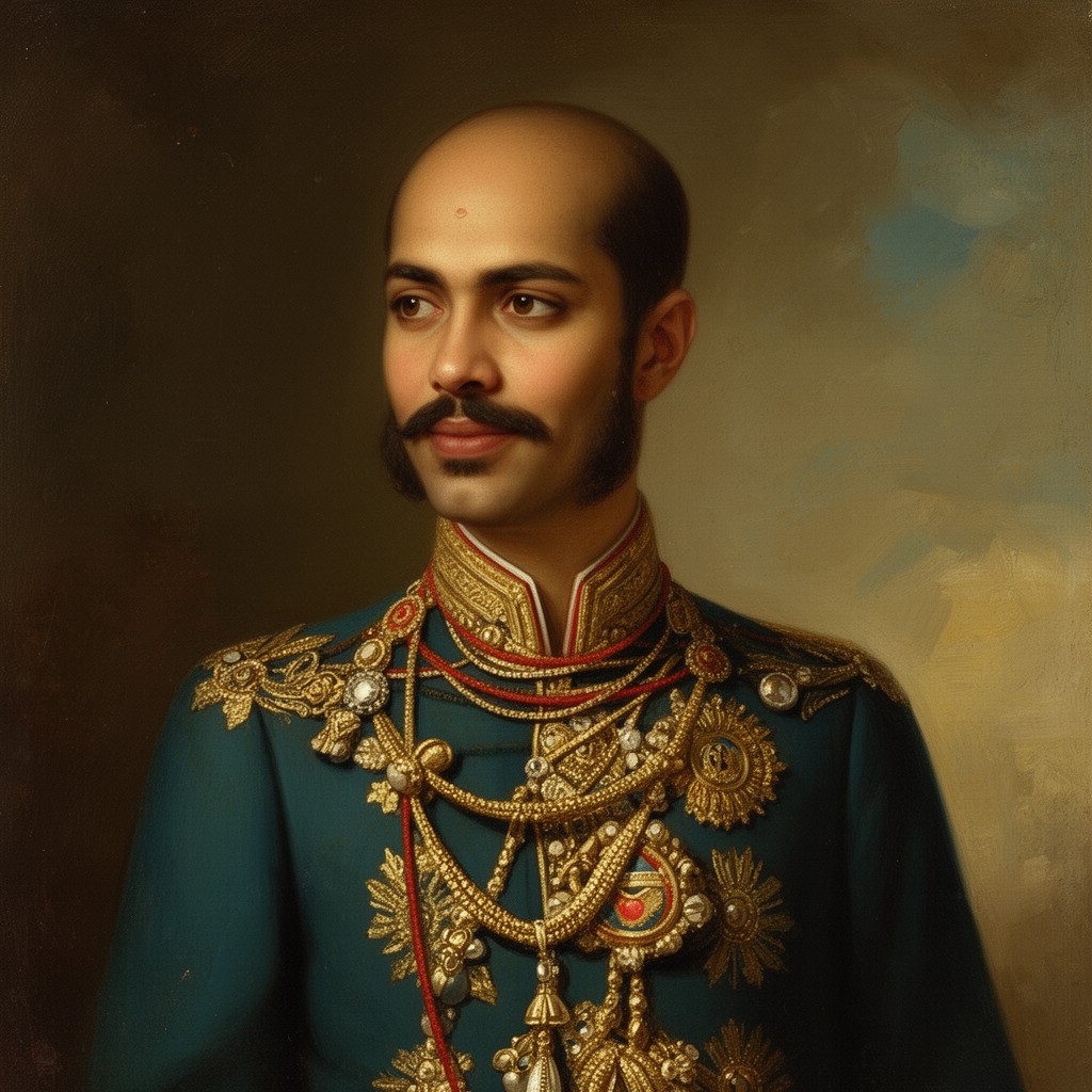 AI-generated illustration of Sri Vikrama Rajasinha