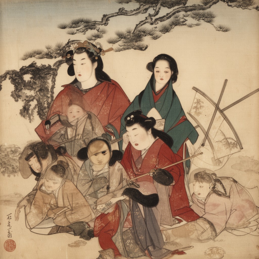AI-generated illustration of The Tale of Genji