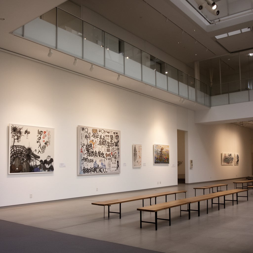 AI-generated illustration of Okinawa Prefectural Museum & Art Museum
