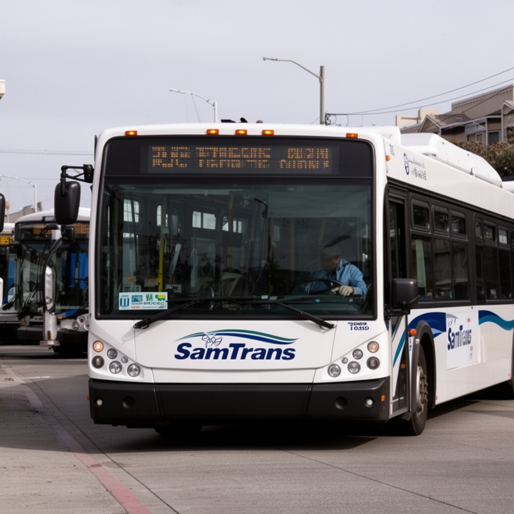 AI-generated illustration of SamTrans