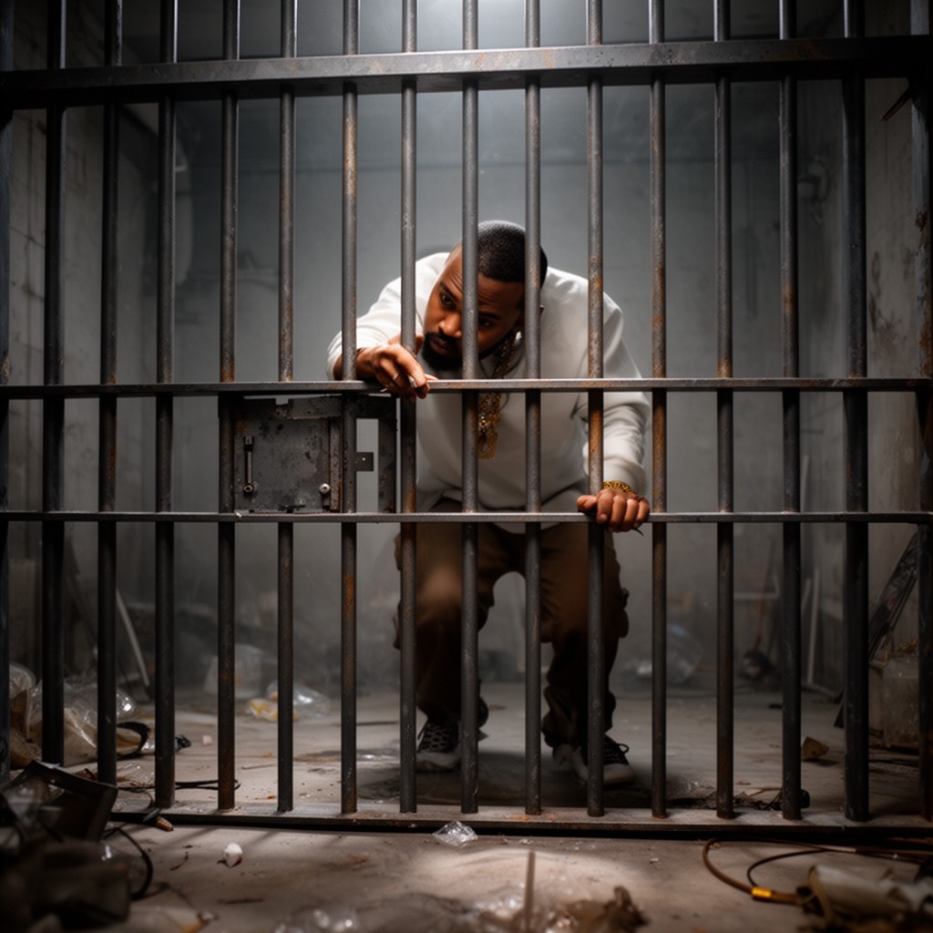 AI-generated illustration of Jail pt 2