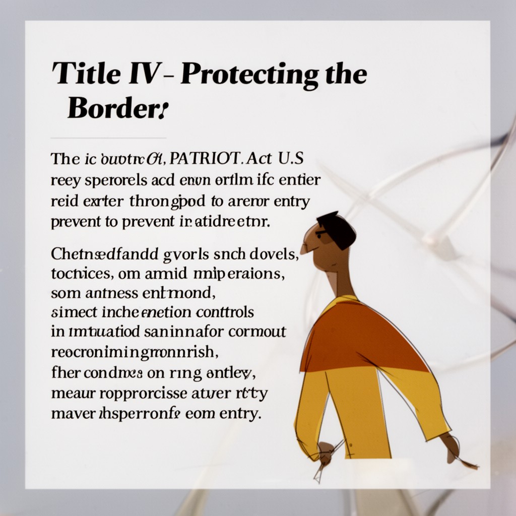 AI-generated illustration of Title IV – Protecting the Border