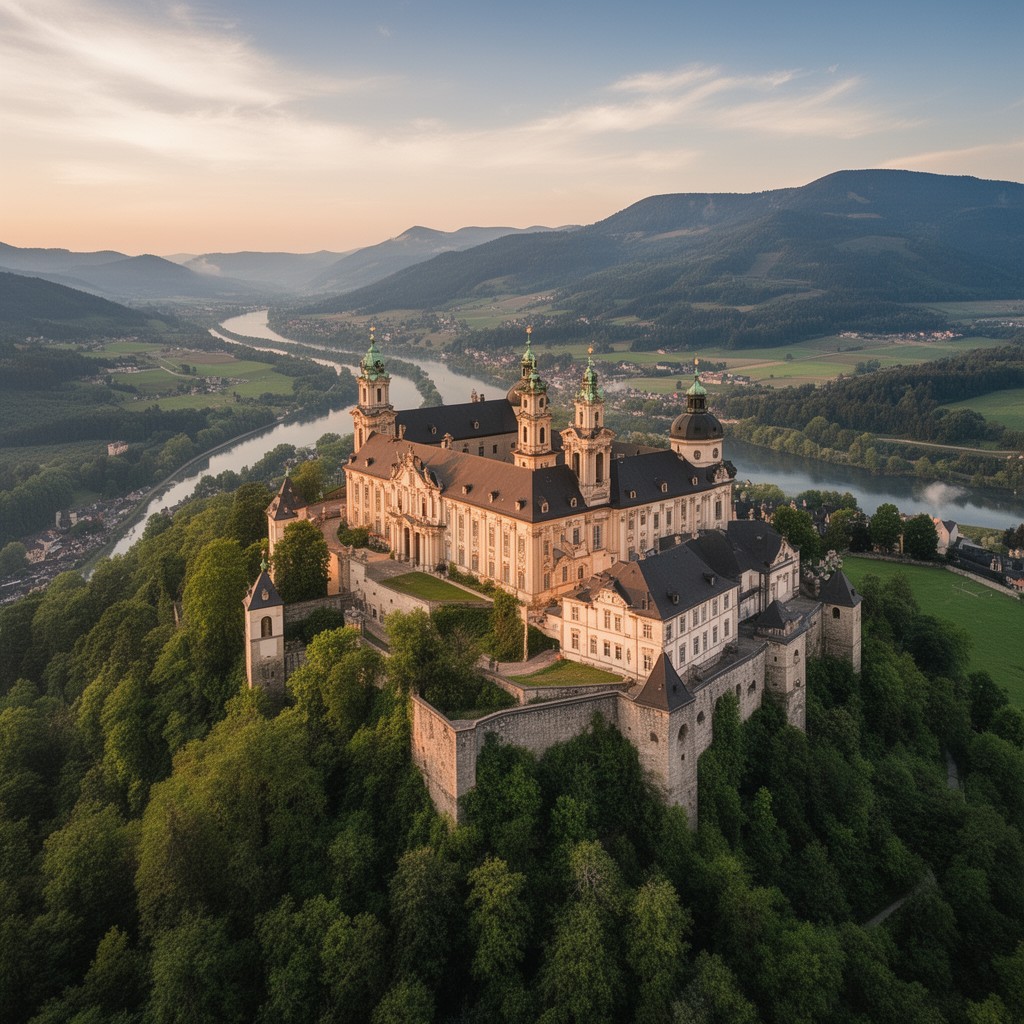 AI-generated illustration of Monastery of Banz (nearby)