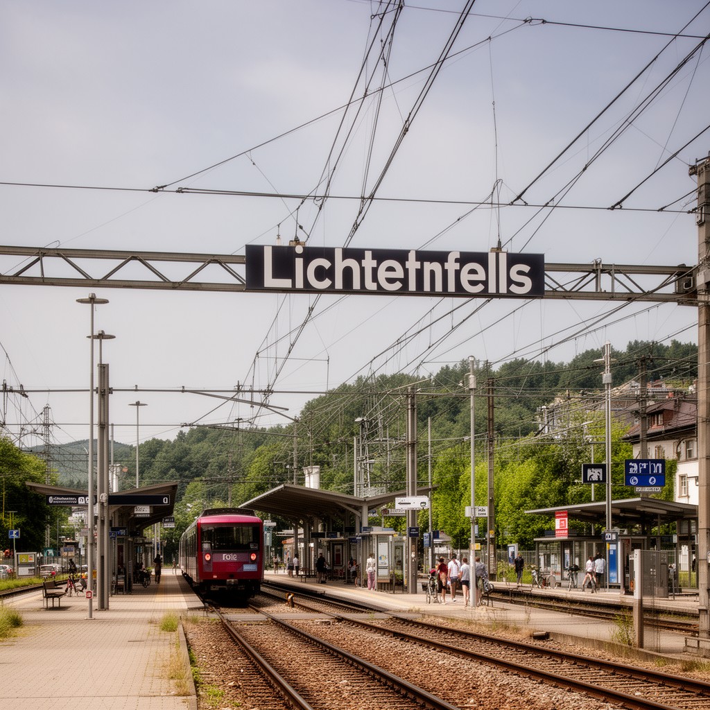 AI-generated illustration of Lichtenfels station
