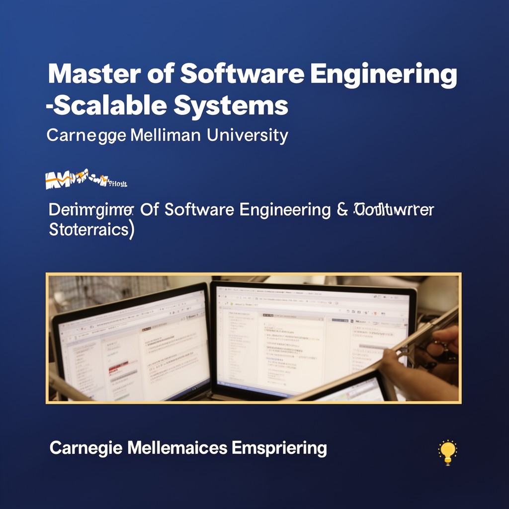 AI-generated illustration of Master of Software Engineering – Scalable Systems