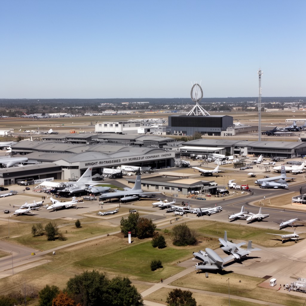AI-generated illustration of Wright-Patterson Air Force Base