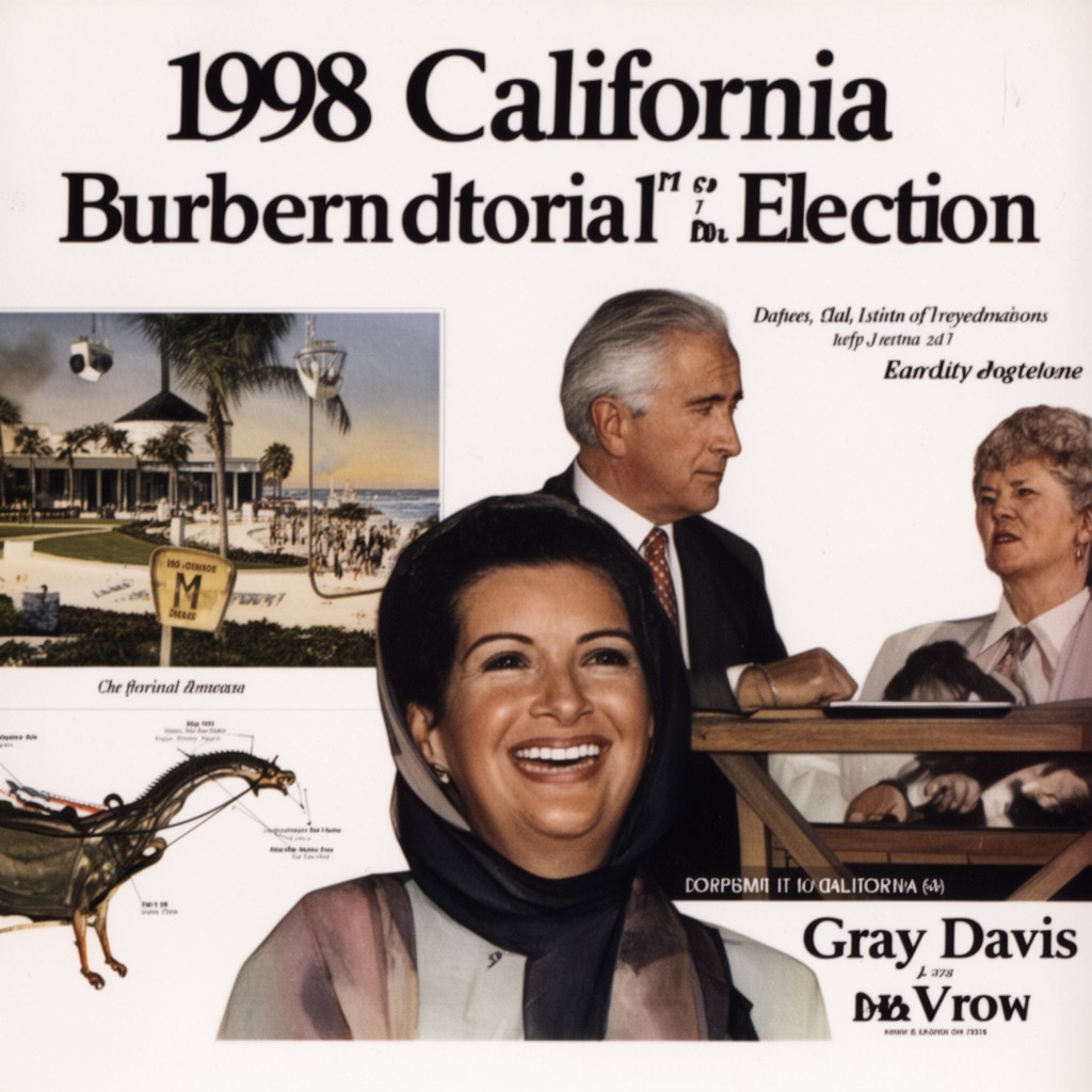 AI-generated illustration of 1998 California gubernatorial election