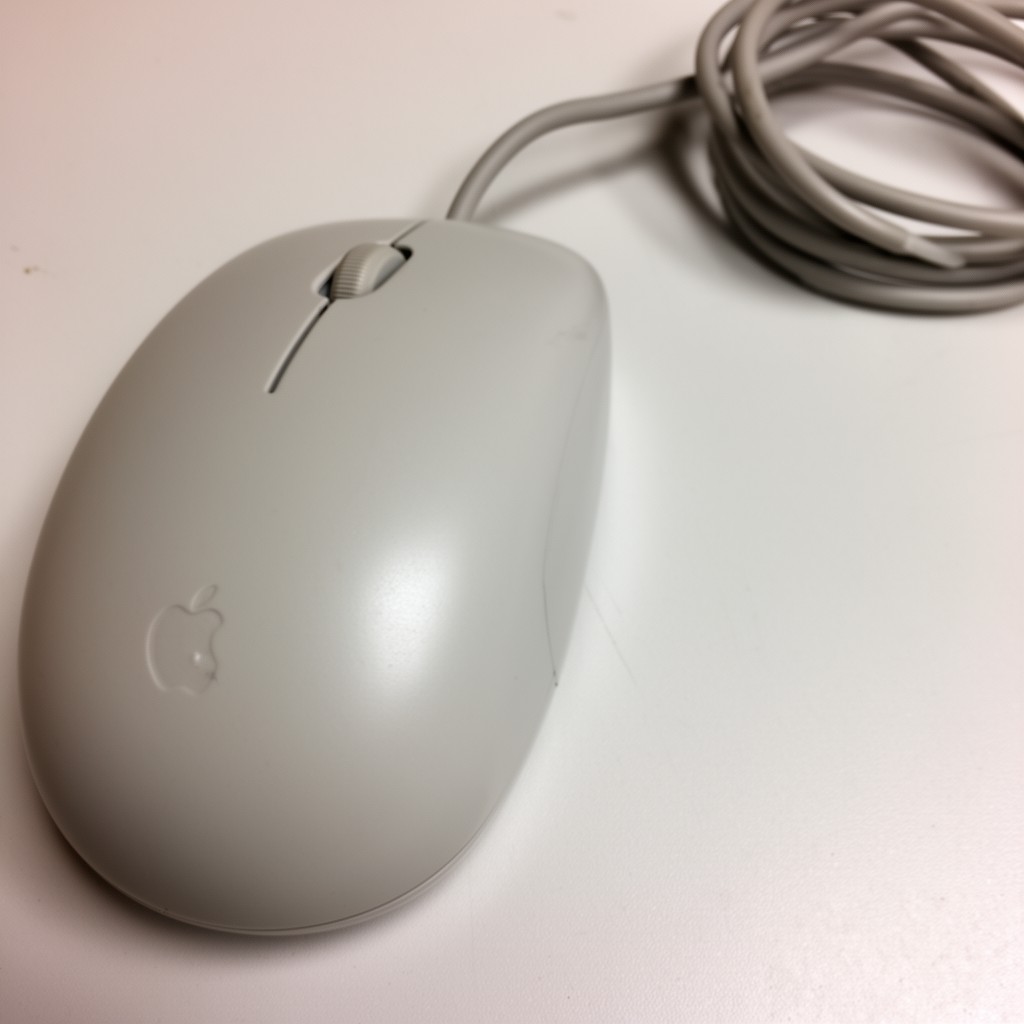 AI-generated illustration of Apple Desktop Bus Mouse