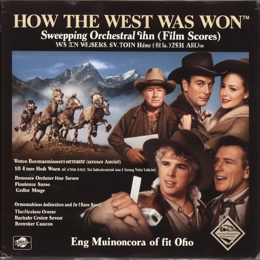 AI-generated illustration of How the West Was Won (film score)