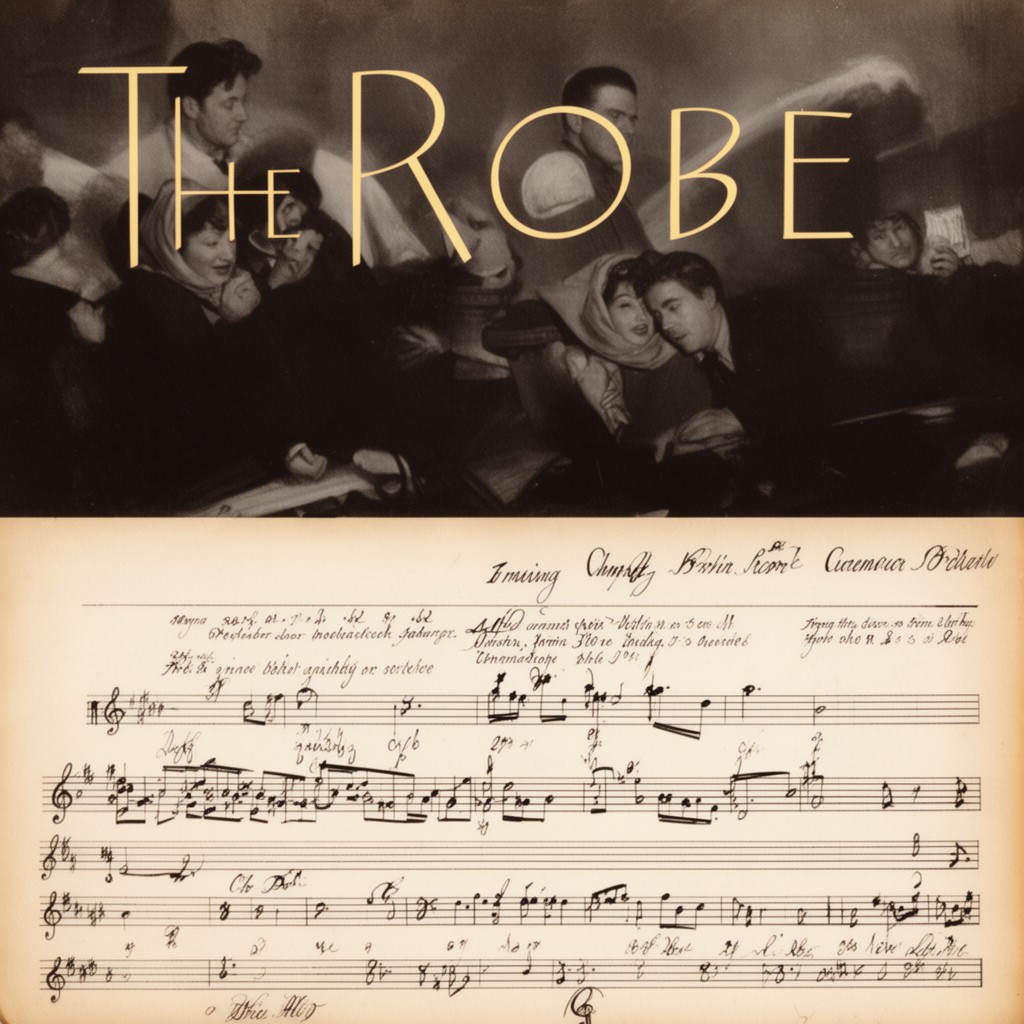 AI-generated illustration of The Robe (film score)