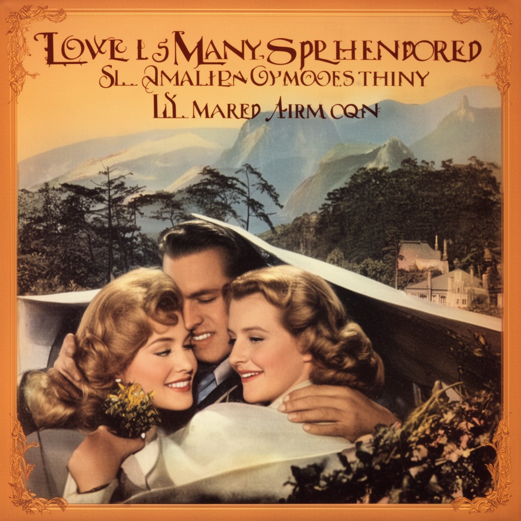 AI-generated illustration of Love Is a Many-Splendored Thing (film score)