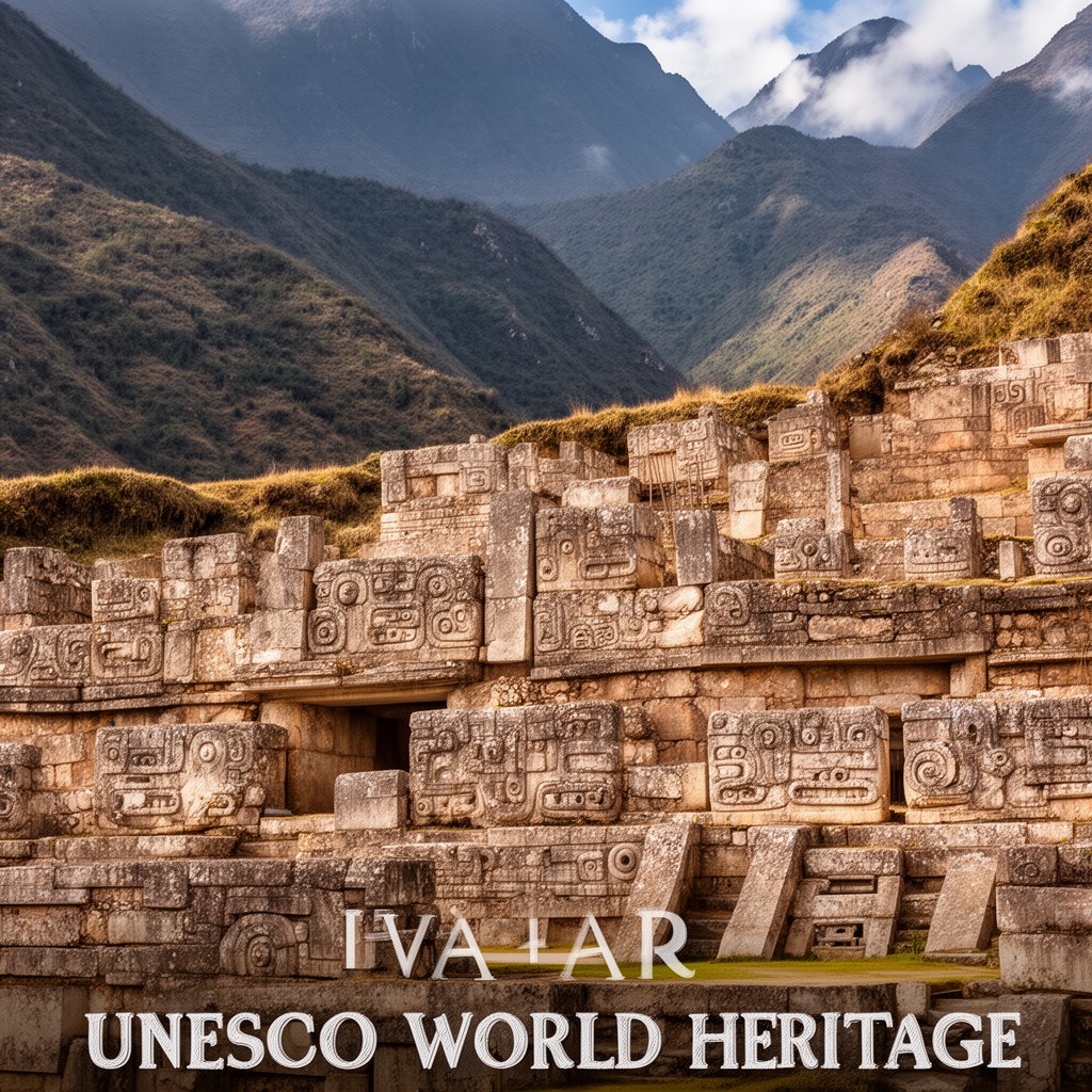 AI-generated illustration of UNESCO World Heritage (Chavín de Huántar)