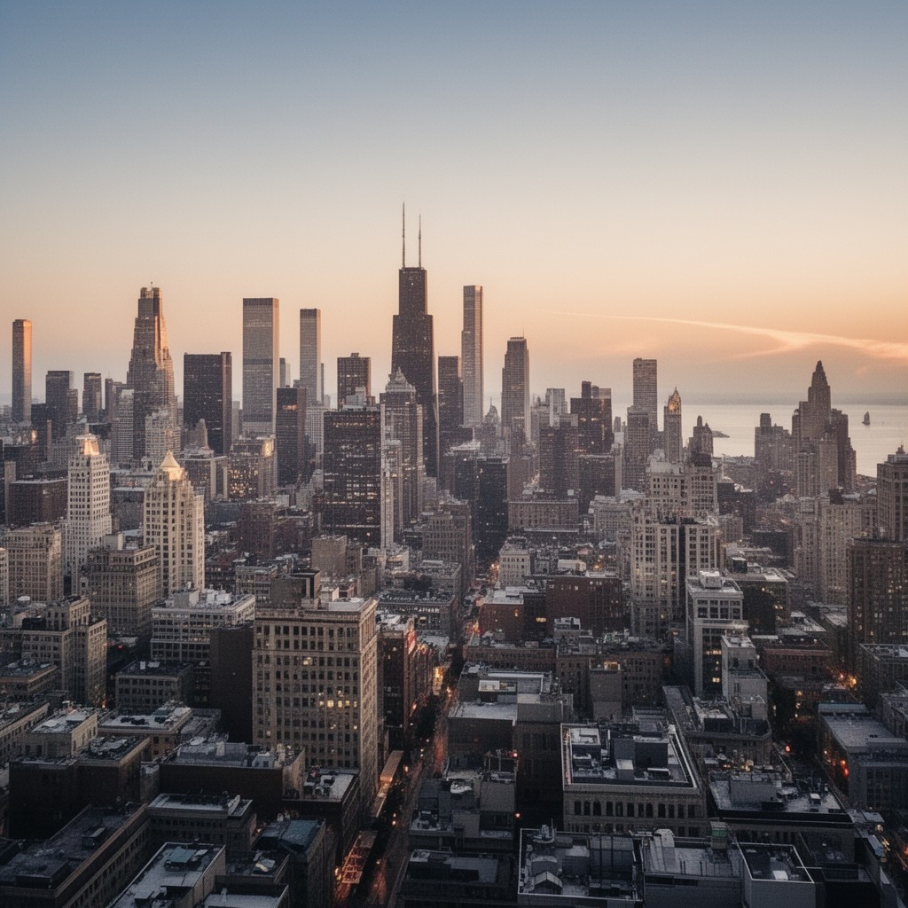 AI-generated illustration of Chicago English