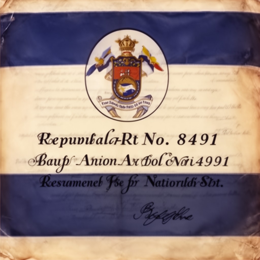 AI-generated illustration of Republic Act No. 8491
