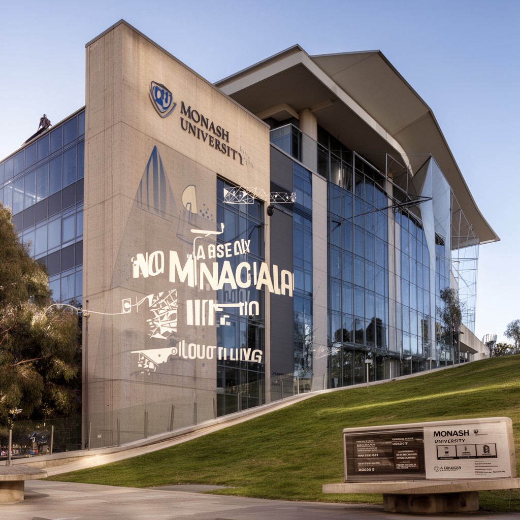 AI-generated illustration of Monash University