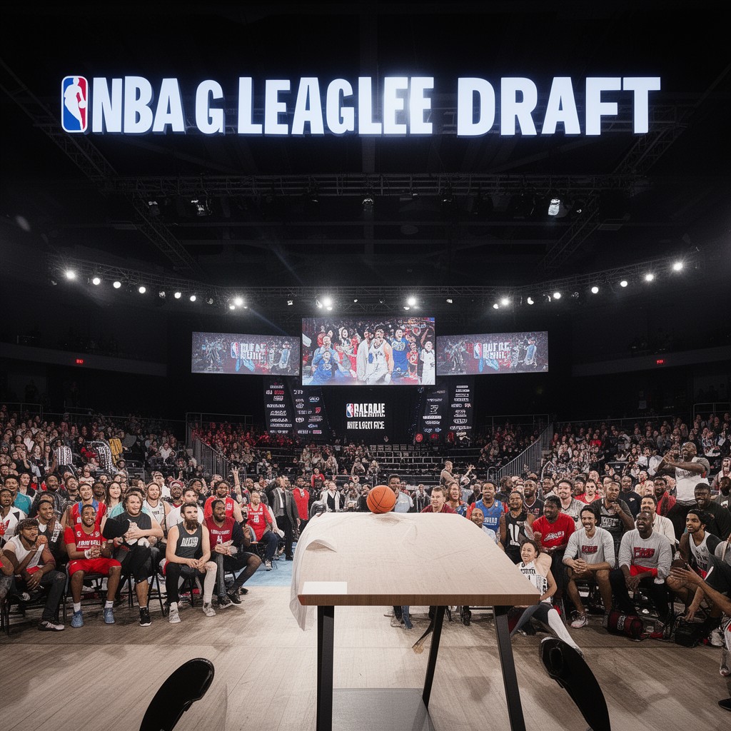 AI-generated illustration of NBA G League Draft